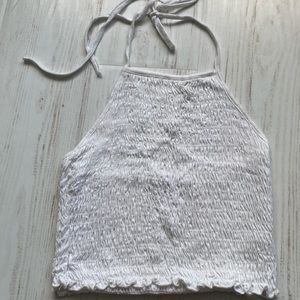 Ivy and Main white halter top. Size S